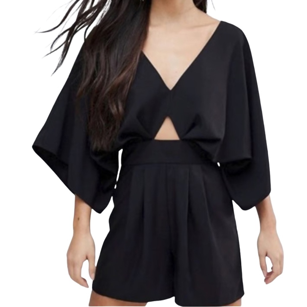 ASOS DESIGN Romper With Kimono Sleeves, US Size 4